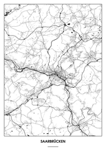 Lade das Bild in den Galerie-Viewer, Saarbrücken Poster - Minimal Design
