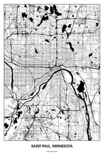 Lade das Bild in den Galerie-Viewer, Saint Paul, Minnesota Light Poster - Minimal - Detailansicht