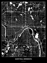 Lade das Bild in den Galerie-Viewer, Saint Paul, Minnesota Poster - Minimal Design