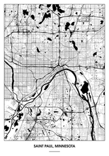Lade das Bild in den Galerie-Viewer, Saint Paul, Minnesota Poster - Minimal Design