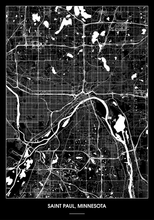 Lade das Bild in den Galerie-Viewer, Saint Paul, Minnesota Poster - Minimal Design