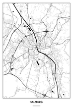 Lade das Bild in den Galerie-Viewer, Salzburg Light Poster - Minimal - Detailansicht