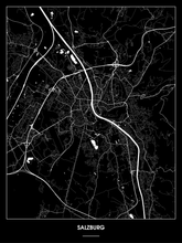 Lade das Bild in den Galerie-Viewer, Salzburg Poster - Minimal Design
