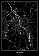 Lade das Bild in den Galerie-Viewer, Salzburg Poster - Minimal Design