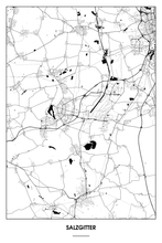 Lade das Bild in den Galerie-Viewer, Salzgitter Light Poster - Minimal - Detailansicht