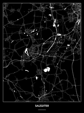 Lade das Bild in den Galerie-Viewer, Salzgitter Poster - Minimal Design