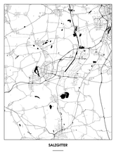 Lade das Bild in den Galerie-Viewer, Salzgitter Poster - Minimal Design