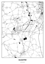 Lade das Bild in den Galerie-Viewer, Salzgitter Poster - Minimal Design