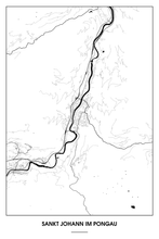 Lade das Bild in den Galerie-Viewer, Sankt Johann im Pongau Light Poster - Minimal - Detailansicht
