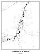 Lade das Bild in den Galerie-Viewer, Sankt Johann im Pongau Poster - Minimal Design