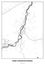 Lade das Bild in den Galerie-Viewer, Sankt Johann im Pongau Poster - Minimal Design