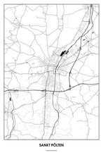 Lade das Bild in den Galerie-Viewer, Sankt Pölten Light Poster - Minimal - Detailansicht