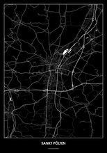 Lade das Bild in den Galerie-Viewer, Sankt Pölten Poster - Minimal Design