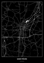 Lade das Bild in den Galerie-Viewer, Sankt Pölten Poster - Minimal Design