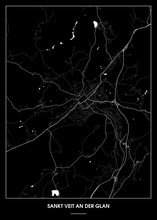 Lade das Bild in den Galerie-Viewer, Sankt Veit an der Glan Poster - Minimal Design