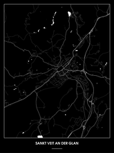 Lade das Bild in den Galerie-Viewer, Sankt Veit an der Glan Poster - Minimal Design