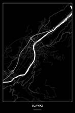 Lade das Bild in den Galerie-Viewer, Schwaz Dark Poster - Minimal - Detailansicht