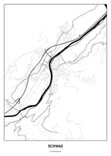 Lade das Bild in den Galerie-Viewer, Schwaz Poster - Minimal Design