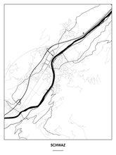 Lade das Bild in den Galerie-Viewer, Schwaz Poster - Minimal Design