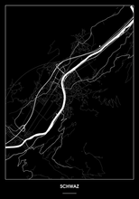 Lade das Bild in den Galerie-Viewer, Schwaz Poster - Minimal Design