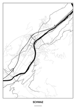 Lade das Bild in den Galerie-Viewer, Schwaz Poster - Minimal Design