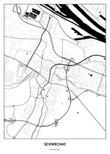 Lade das Bild in den Galerie-Viewer, Schwechat Poster - Minimal Design
