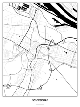 Lade das Bild in den Galerie-Viewer, Schwechat Poster - Minimal Design