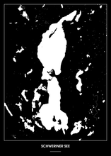 Lade das Bild in den Galerie-Viewer, Schweriner See Poster - Minimal Design