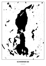 Lade das Bild in den Galerie-Viewer, Schweriner See Poster - Minimal Design