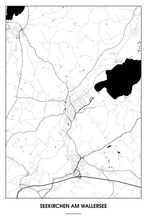 Lade das Bild in den Galerie-Viewer, Seekirchen am Wallersee Light Poster - Minimal - Detailansicht