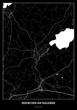 Lade das Bild in den Galerie-Viewer, Seekirchen am Wallersee Poster - Minimal Design