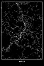 Lade das Bild in den Galerie-Viewer, Siegen Dark Poster - Minimal - Detailansicht