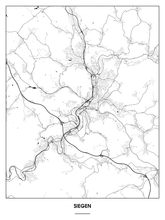 Lade das Bild in den Galerie-Viewer, Siegen Poster - Minimal Design