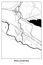 Lade das Bild in den Galerie-Viewer, Spittal an der Drau Light Poster - Minimal - Detailansicht