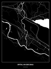 Lade das Bild in den Galerie-Viewer, Spittal an der Drau Poster - Minimal Design