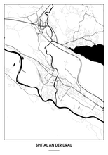 Lade das Bild in den Galerie-Viewer, Spittal an der Drau Poster - Minimal Design