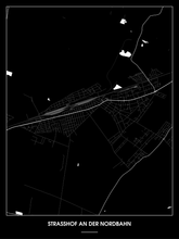 Lade das Bild in den Galerie-Viewer, Strasshof an der Nordbahn Poster - Minimal Design