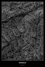 Lade das Bild in den Galerie-Viewer, Stuhleck Dark Poster - Minimal - Detailansicht