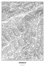 Lade das Bild in den Galerie-Viewer, Stuhleck Light Poster - Minimal - Detailansicht