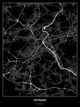 Lade das Bild in den Galerie-Viewer, Stuttgart Poster - Minimal Design