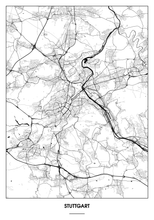 Lade das Bild in den Galerie-Viewer, Stuttgart Poster - Minimal Design