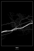 Lade das Bild in den Galerie-Viewer, Telfs Dark Poster - Minimal - Detailansicht