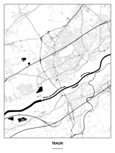 Lade das Bild in den Galerie-Viewer, Traun Poster - Minimal Design