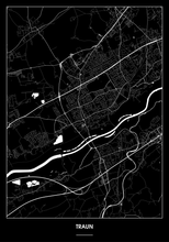 Lade das Bild in den Galerie-Viewer, Traun Poster - Minimal Design