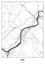 Lade das Bild in den Galerie-Viewer, Trier Poster - Minimal Design