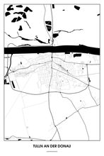 Lade das Bild in den Galerie-Viewer, Tulln an der Donau Light Poster - Minimal - Detailansicht