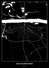 Lade das Bild in den Galerie-Viewer, Tulln an der Donau Poster - Minimal Design