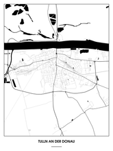 Lade das Bild in den Galerie-Viewer, Tulln an der Donau Poster - Minimal Design