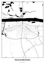 Lade das Bild in den Galerie-Viewer, Tulln an der Donau Poster - Minimal Design