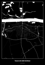 Lade das Bild in den Galerie-Viewer, Tulln an der Donau Poster - Minimal Design